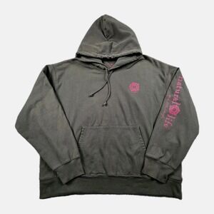 Natural Life Women's Hoodie 2X XXL Olive Green Oversized Graphic Sweatshirt Top